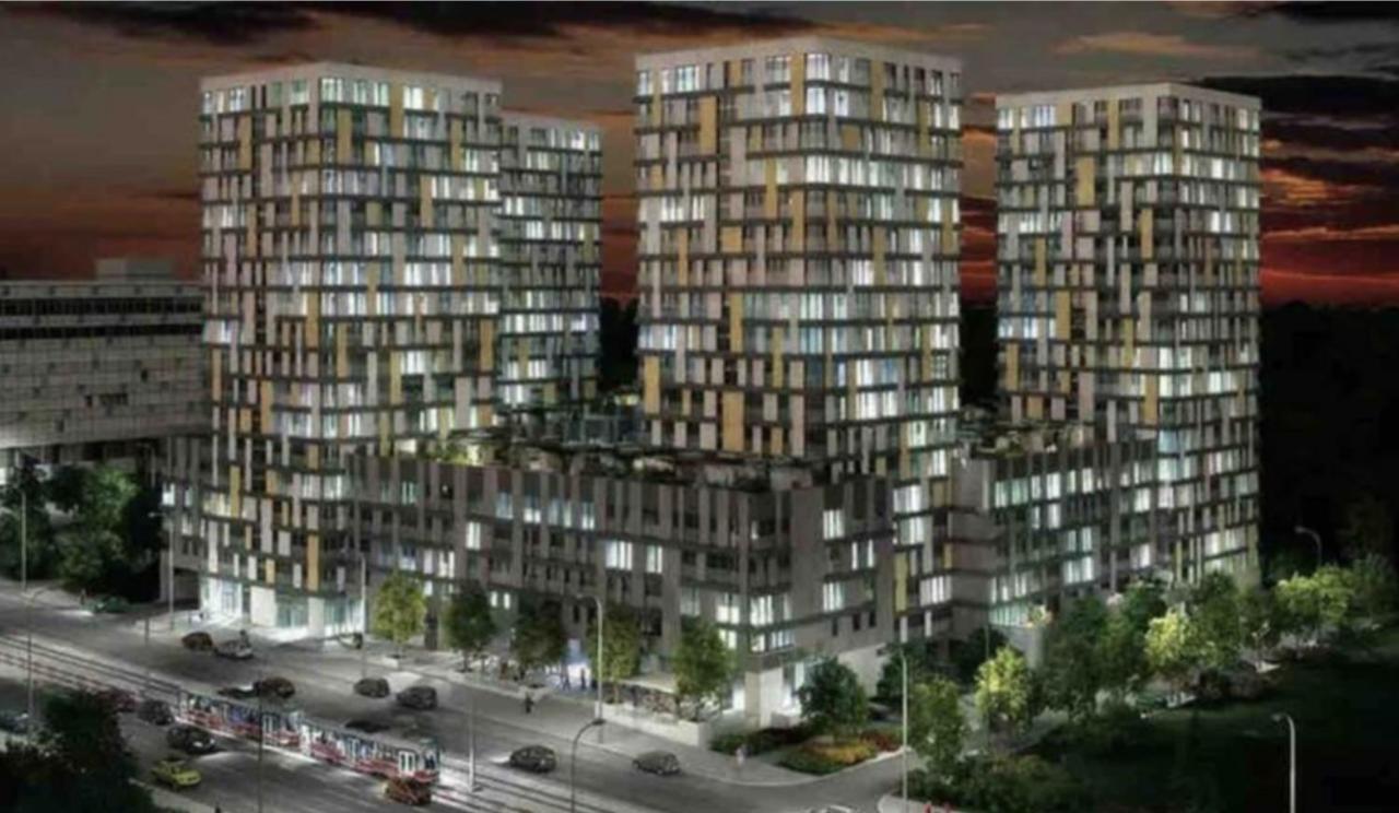 Residence Garden Tower S Balkonem, Garaz プラハ エクステリア 写真